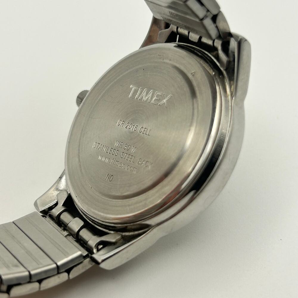 Timex Silver Gold Men’s Watch Date Display Working New Battery - Picture 6 of 8
